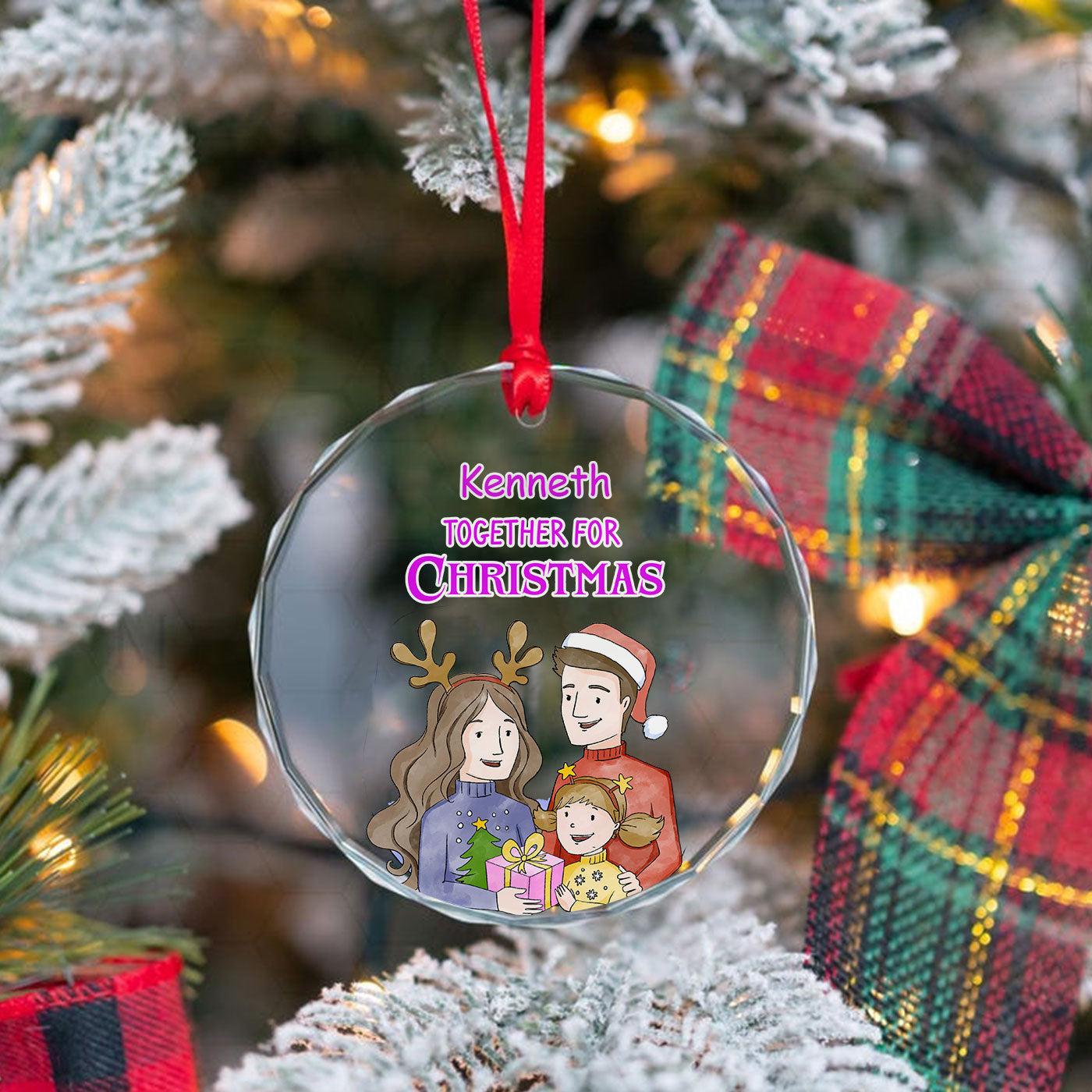 Together for Christmas | Celebrate Family Moments this Holiday Season | Glass Ornament